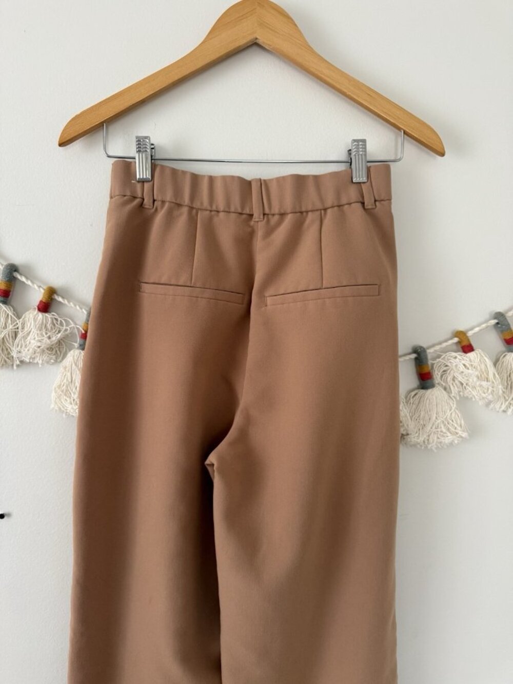 Abercrombie & Fitch Sloane Tailored Wide Leg Trouser Pant Brown Dressy Neutral 2 - Picture 7 of 10